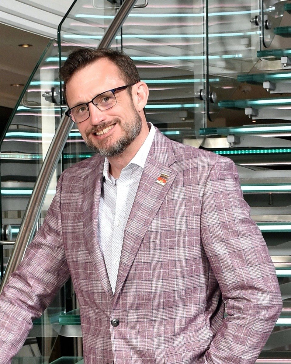 Chris Pollitzer in a business setting