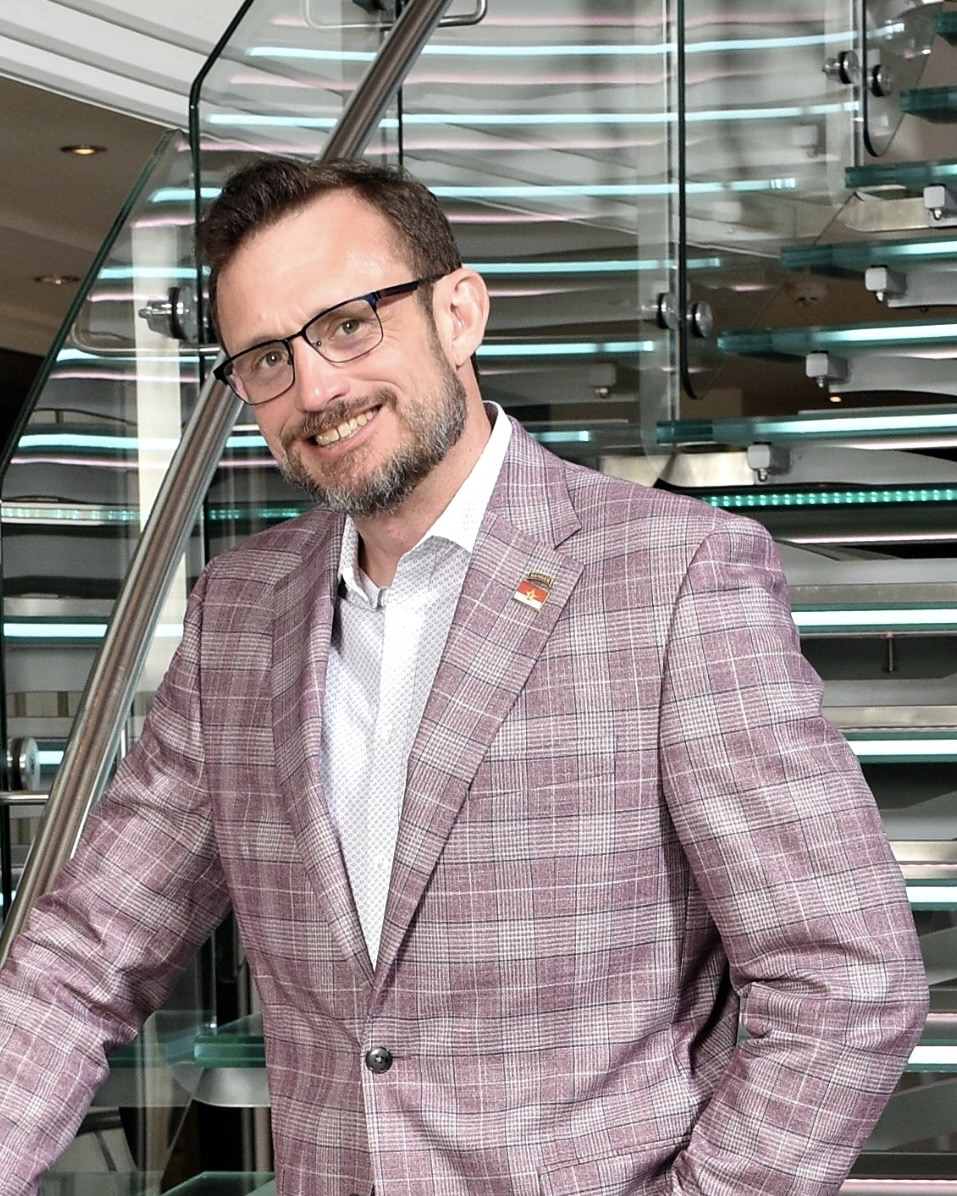 Chris Pollitzer in a business setting